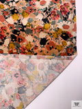 Floral Printed Stretch Velvet - Multicolor