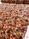 Floral Printed Stretch Velvet - Multicolor