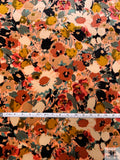 Floral Printed Stretch Velvet - Multicolor