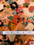 Floral Printed Stretch Velvet - Multicolor