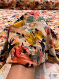 Floral Printed Stretch Velvet - Multicolor