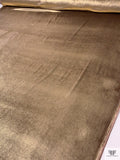 Italian Foiled Panné Velvet - Gold / Dusty Rose