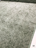 Distressed-Look Printed Velveteen - Sage Green