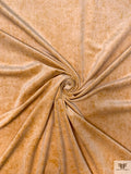 Distressed-Look Printed Velveteen - Butterscotch