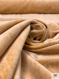 Distressed-Look Printed Velveteen - Butterscotch