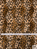Animal Pattern Short Pile Faux Fur - Brown / Black / Nude