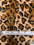 Animal Pattern Short Pile Faux Fur - Brown / Black / Nude