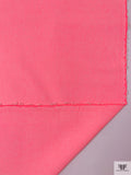Italian Stretch Denim - Flourescent Pink / White