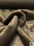 Short Pile Faux Fur - Khaki Olive