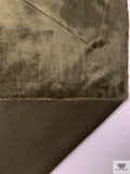 Short Pile Faux Fur - Khaki Olive