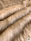 Wolf Faux Fur - Light Bisque / Smokey Brown