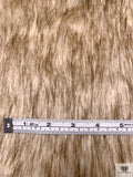 Wolf Faux Fur - Light Bisque / Smokey Brown