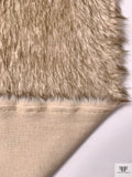 Wolf Faux Fur - Light Bisque / Smokey Brown