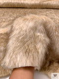 Wolf Faux Fur - Light Bisque / Smokey Brown
