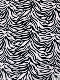 Plush Zebra Faux Fur - Black / White