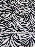 Plush Zebra Faux Fur - Black / White