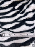 Plush Zebra Faux Fur - Black / White