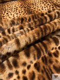 Plush Leopard Faux Fur - Browns