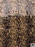 Long-Pile Leopard Faux Fur - Black / Tan