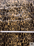 Long-Pile Leopard Faux Fur - Black / Tan
