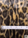 Long-Pile Leopard Faux Fur - Black / Tan
