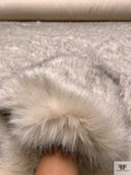 Arctic Fox Faux Fur - Beige / Black