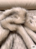 Arctic Fox Faux Fur - Beige / Black