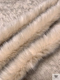 Arctic Fox Faux Fur - Beige / Black