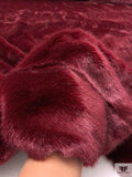 Mink Faux Fur - Burgundy