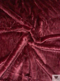 Mink Faux Fur - Burgundy