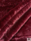 Mink Faux Fur - Burgundy