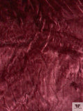Mink Faux Fur - Burgundy