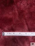 Mink Faux Fur - Burgundy