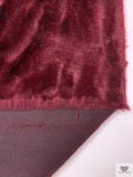 Mink Faux Fur - Burgundy