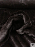 Sheared Beaver Faux Fur - Midnight Brown
