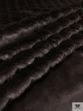 Sheared Beaver Faux Fur - Midnight Brown
