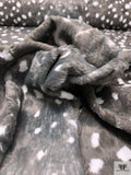 Fawn Deer Spot Faux Fur - Greys / White
