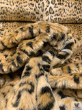 Classic Leopard Faux Fur - Golden Tan / Black