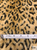 Classic Leopard Faux Fur - Golden Tan / Black