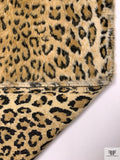 Classic Leopard Faux Fur - Golden Tan / Black