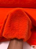 Basic Faux Fur Faux Fur - Electric Orange