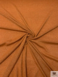 Italian Lightweight Wool Sweater Knit with Lurex Fibers - Ginger / Gold