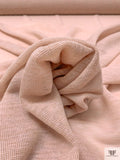 Italian Lightweight Sweater Knit with Lurex Fibers - Dusty Blush