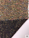 Italian Bouclé-Style Tweed Sweater Knit - Double Latte / Multicolor