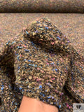 Italian Bouclé-Style Tweed Sweater Knit - Double Latte / Multicolor