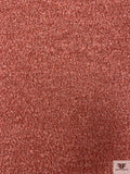 Italian Bouclé-Style Tweed Sweater Knit - Dark Coral