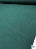 Tweed-Like Sweater Knit - Emerald Green / Grey / Black