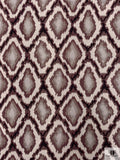 Italian Geometric Pique-Style Jacquard Sweater Knits - Merlot / Taupe / Off-White / Black