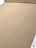 Italian Lightweight Wool Blend Suiting with Stretch - Sand