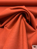Italian Solid Wool Knit - Rust Orange
